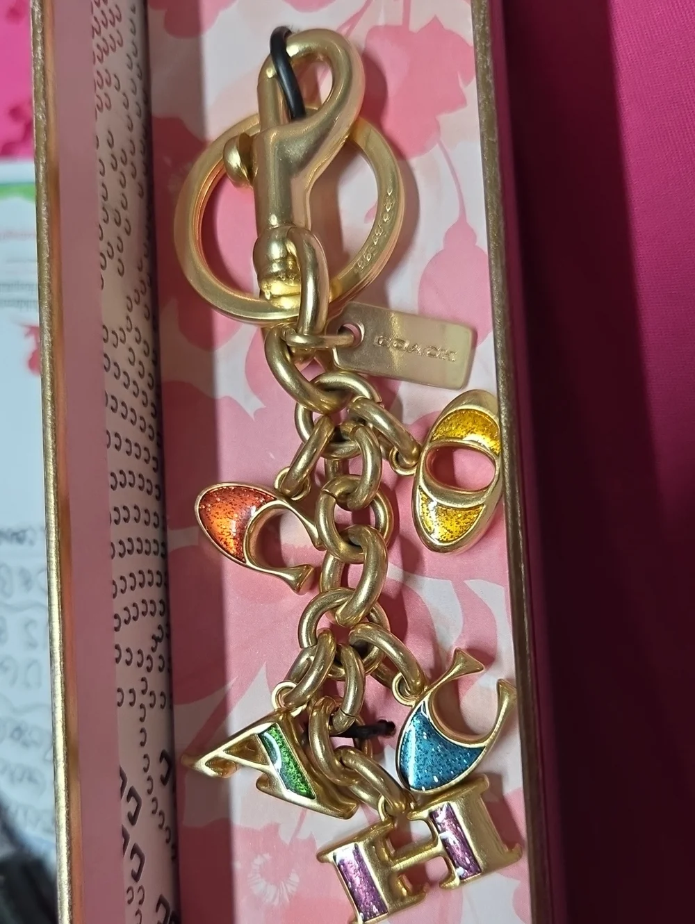 BNWT: C-O-A-C-H Keychain/Bag Charm. Never Used